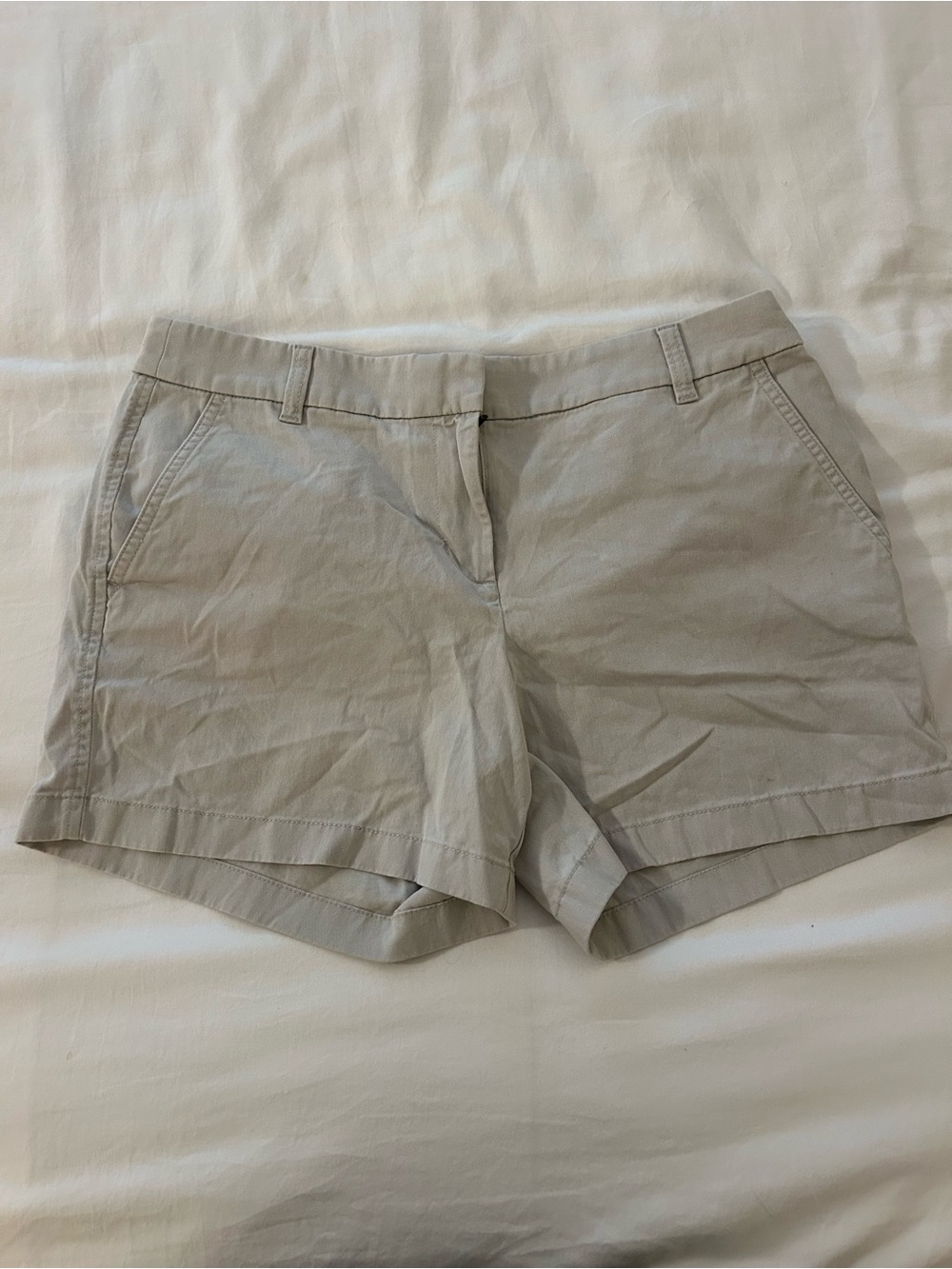 J. Crew Light Gray Cotton Chino Shorts